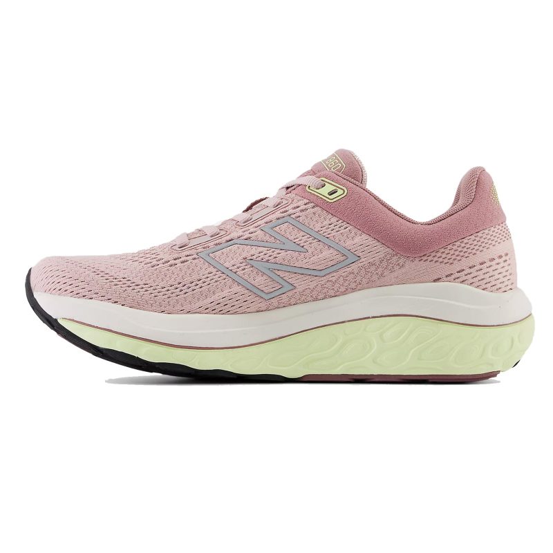 WomensNewBalanceFreshFoamX860v14 Wide OrbPink Rosewood Limelight 3