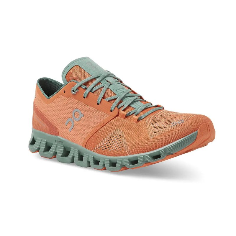 mens on cloud x orange sea pace athletic 06